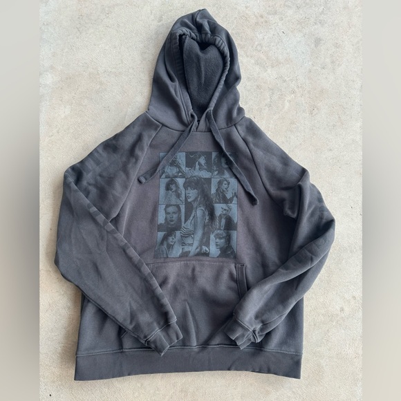 Anthropologie Tops - Black Gray Taylor Swift Eras Tour official sweatshirt Hoodie pullover S